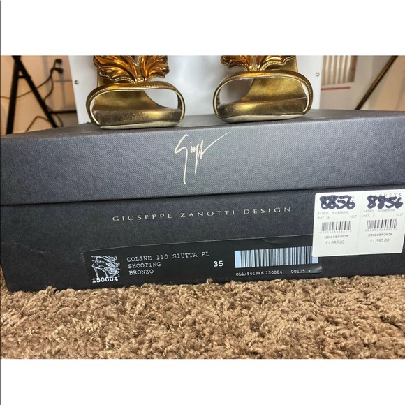 giuseppe zanotti cruel summer gold heel sandal - Picture 7 of 8